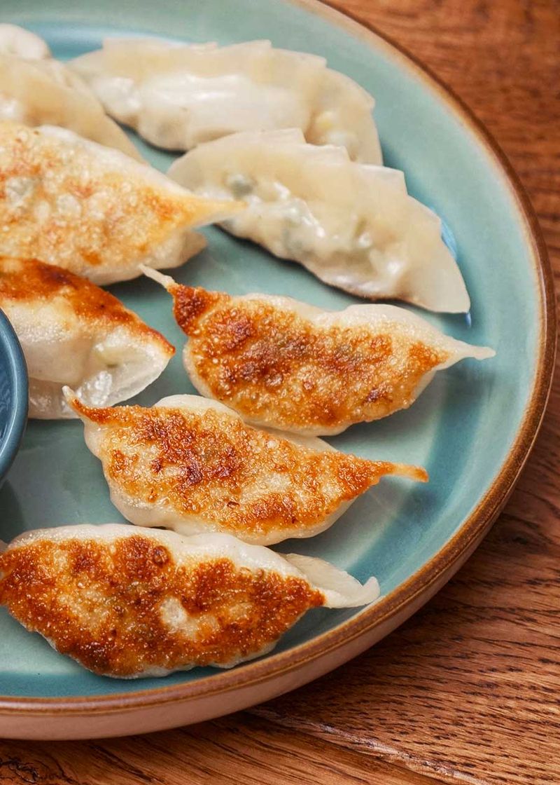Gyoza Dumplings with Golden Bottoms