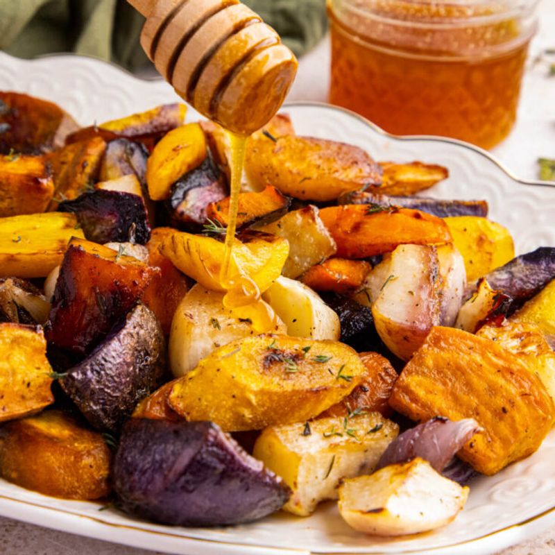 Honey Roasted Root Vegetables