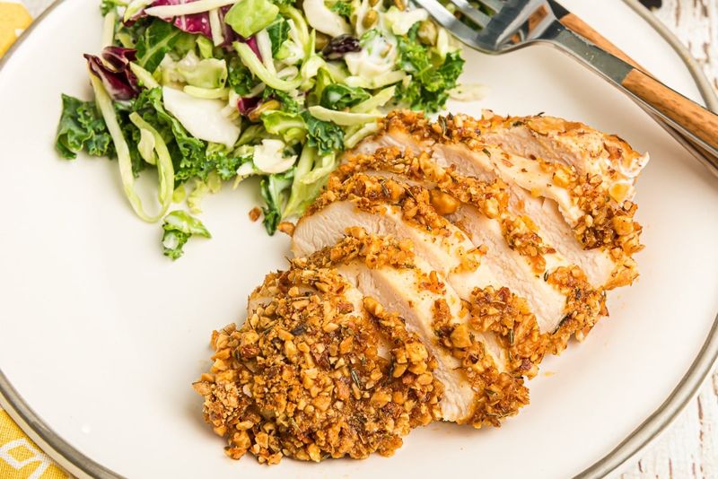 Honey Almond Crusted Chicken