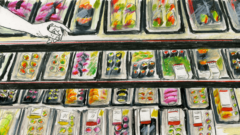 Sushi Rolls in a Neat Box