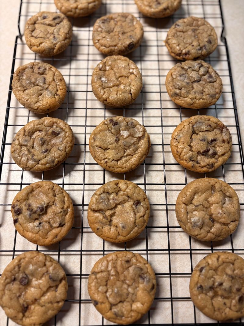 Chocolate Chip Cookies Cooling