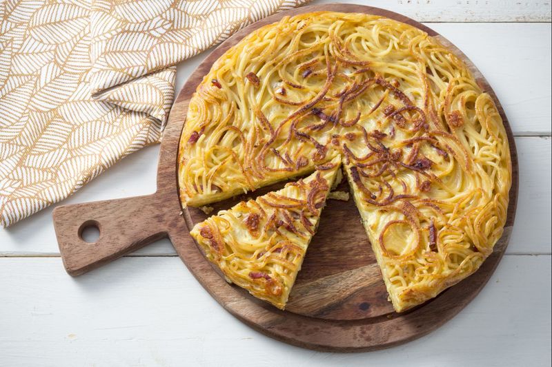 Pasta Frittata Wedges