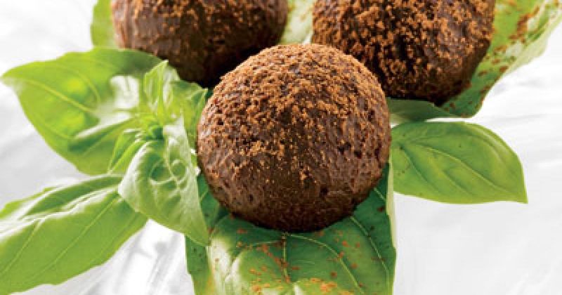 Basil Chocolate Truffles