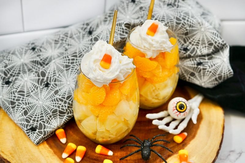 Candy Corn Fruit Parfaits