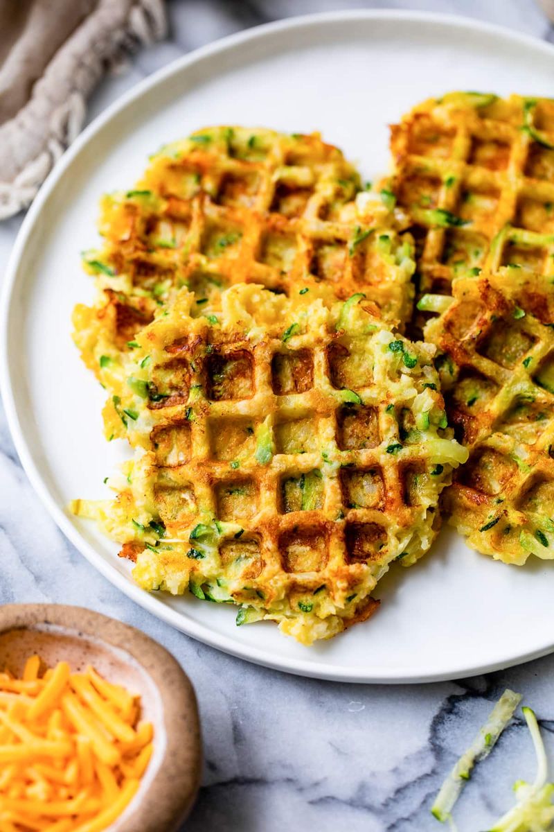 Veggie Waffle Hearts