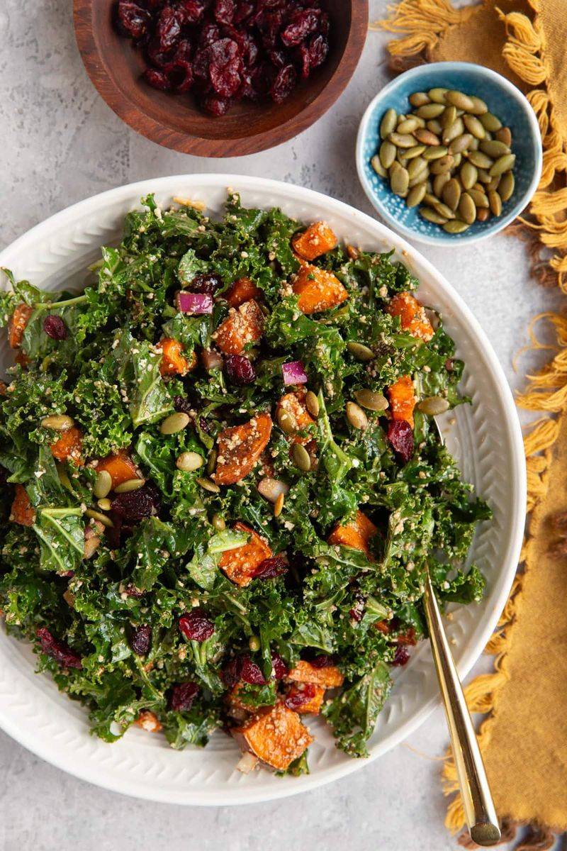 Roasted Sweet Potato and Kale