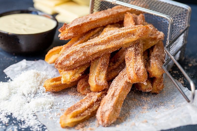 Cinnamon Sugar Baked Churros