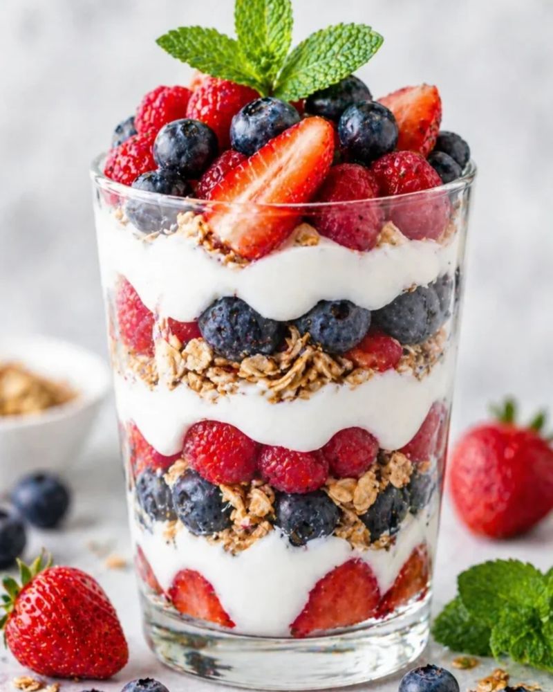 Layered Fruit Parfaits