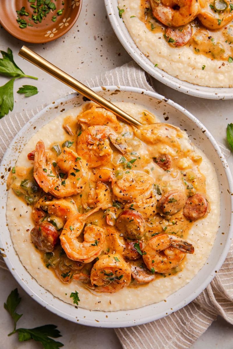 Grits with Shrimp