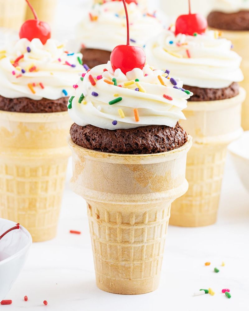 Ice Cream Cone Cupcakes
