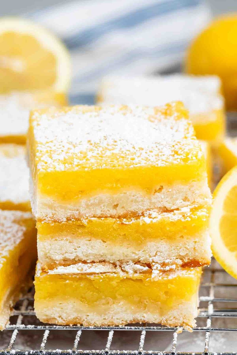Lemon Bars with a Zesty Kick