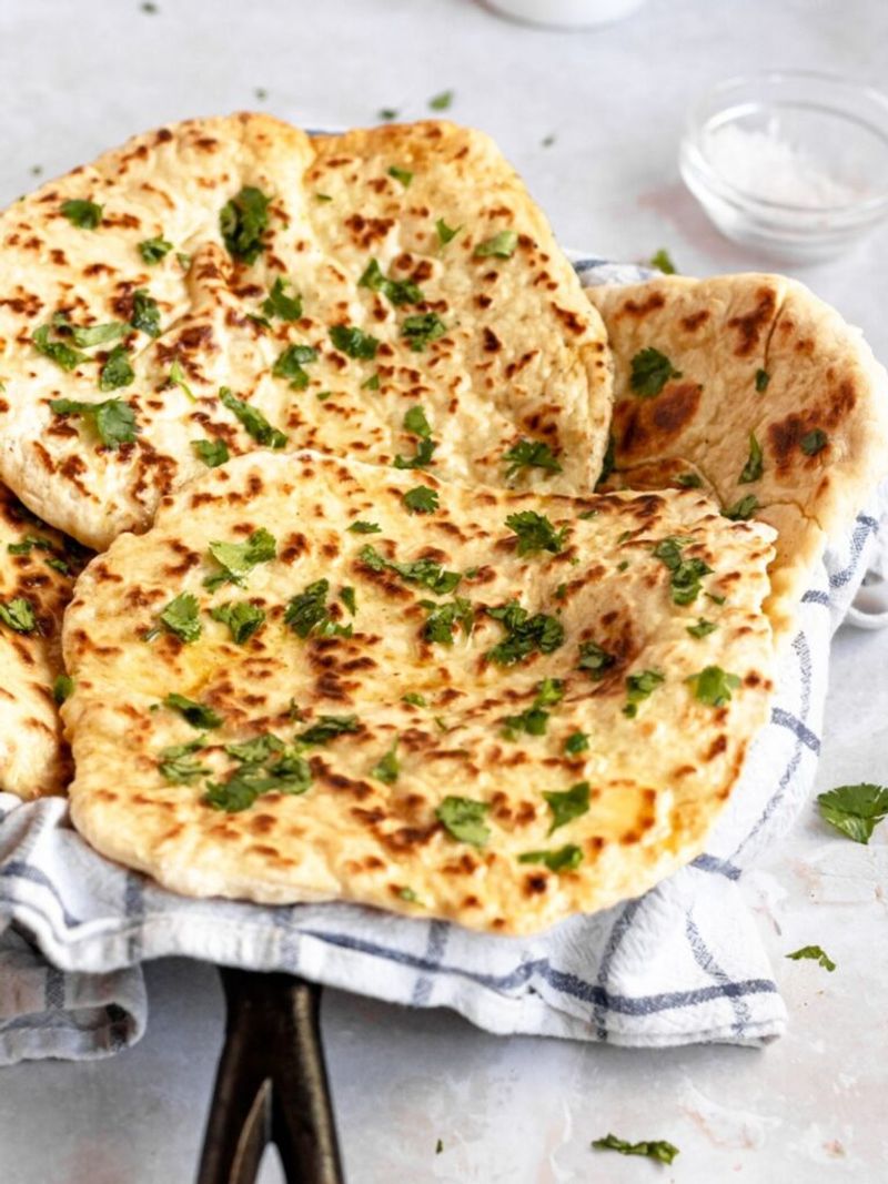 No-Yeast Yogurt Naan