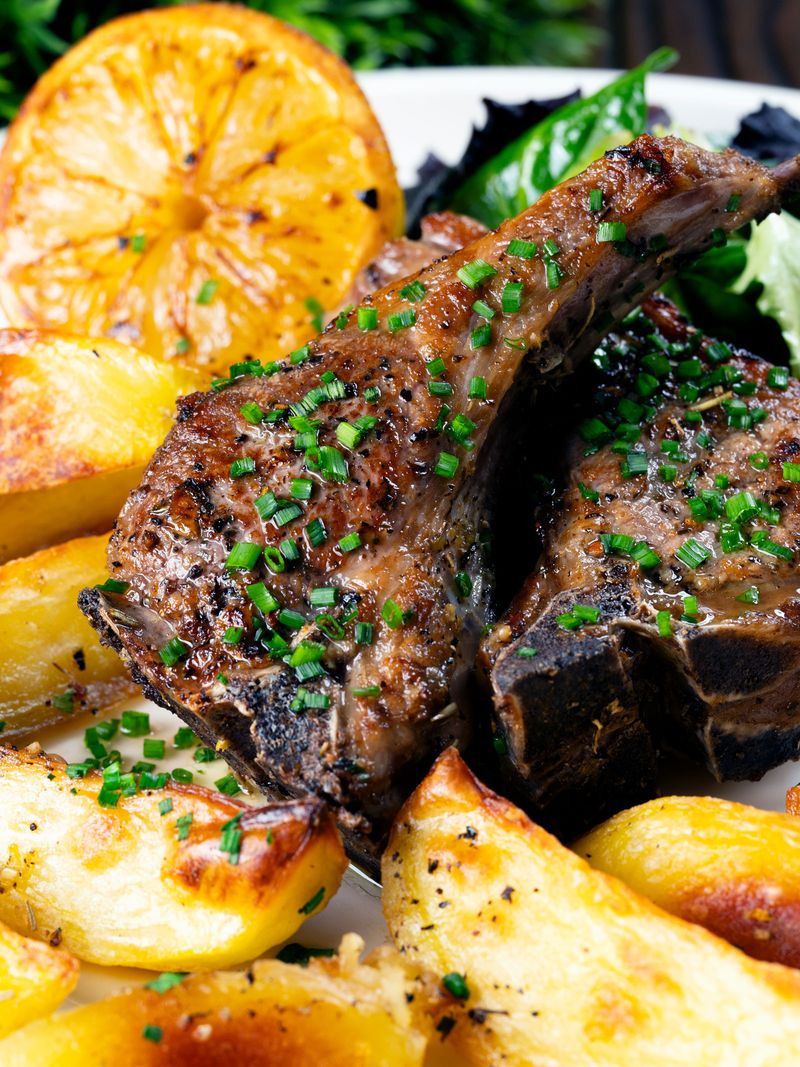 Greek Lemon Oregano Lamb with Potatoes