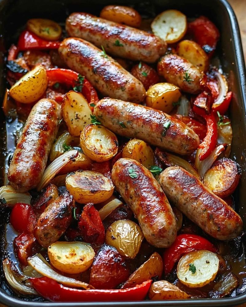 Italian Sausage and Peppers with Roasted Potatoes