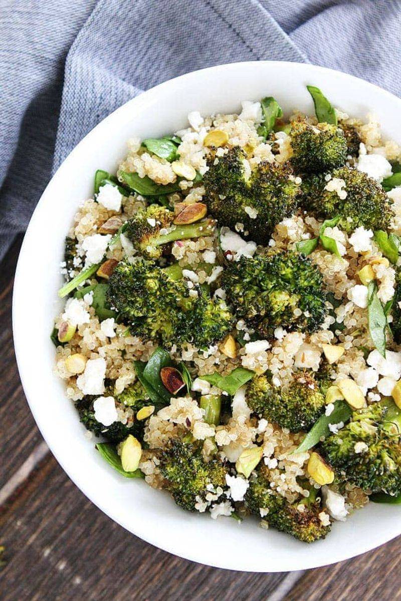 Charred Broccoli and Quinoa Toss