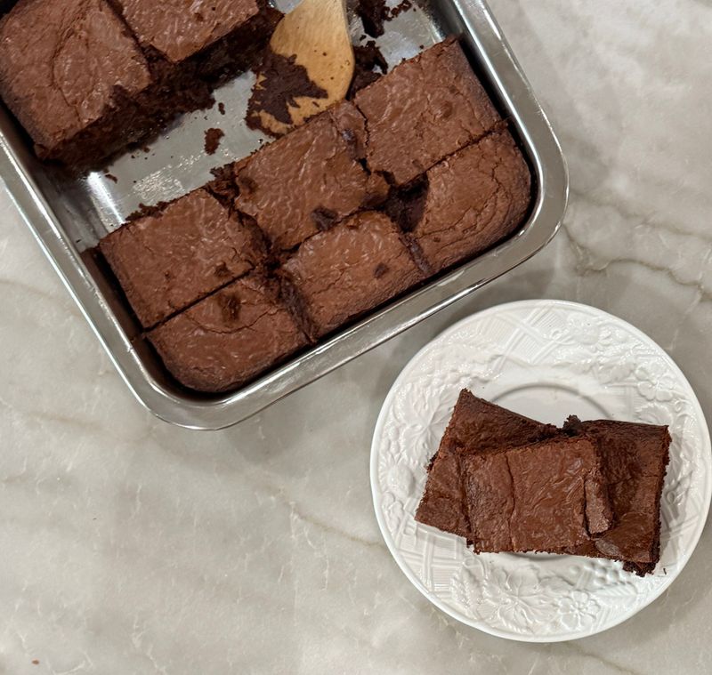 Brownies Fresh from the Pan