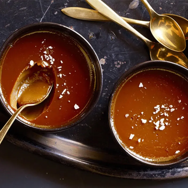 Salted Caramel Pots de Creme