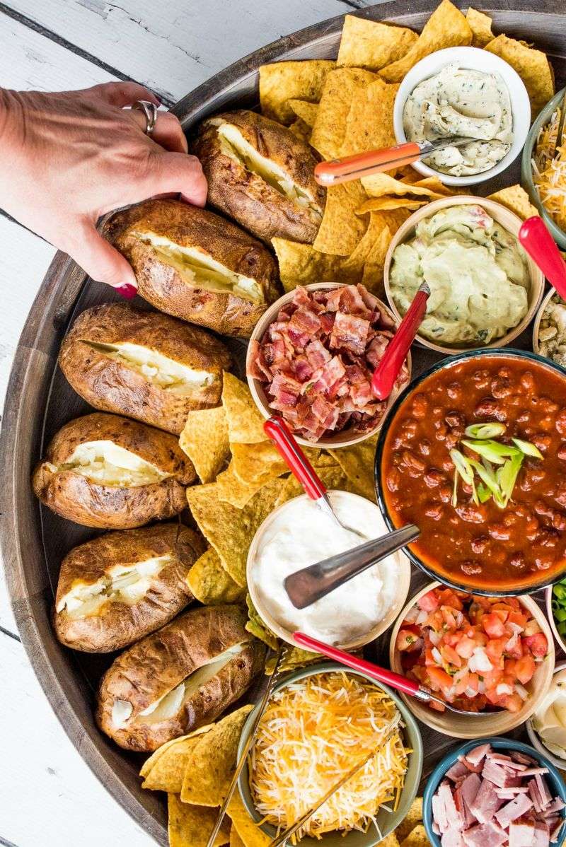 Stuffed Baked Potatoes Bar