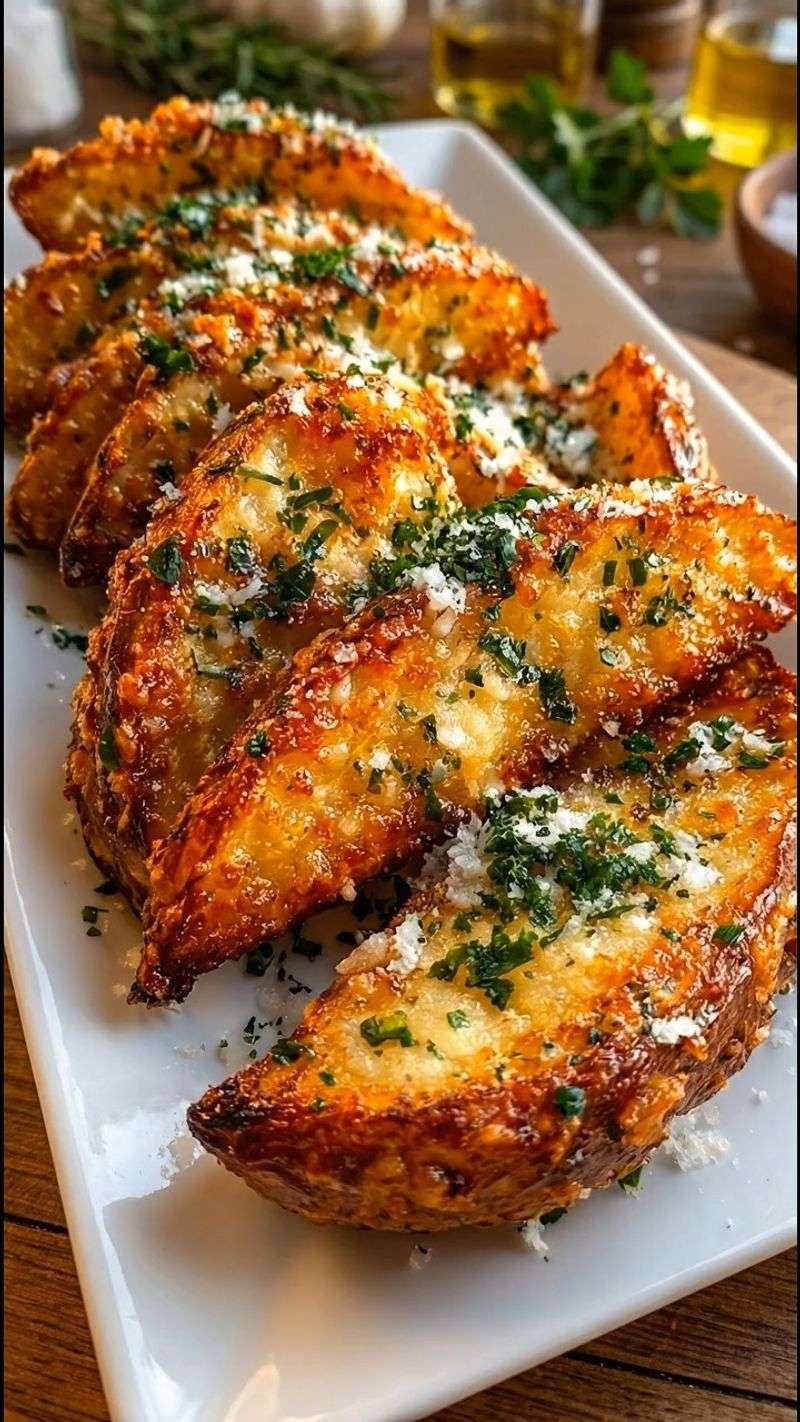Garlic Parmesan Potato Wedges