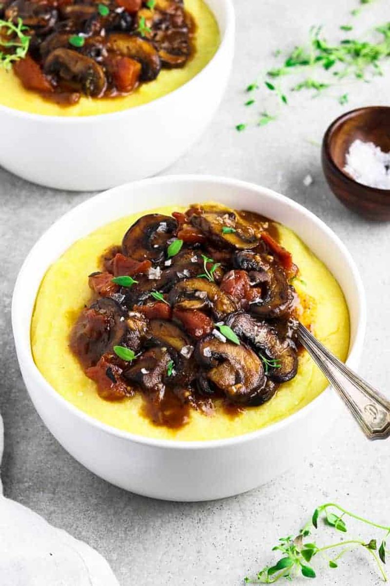 Polenta With Mushroom Ragu