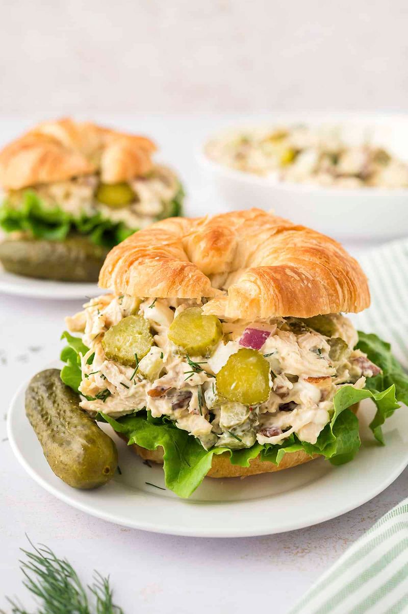 Dill Pickle Chicken Salad Sandwich
