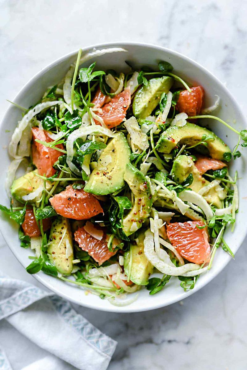 Grapefruit and Avocado Salad