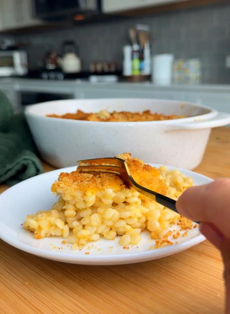 Pearl Couscous Mac and Cheese