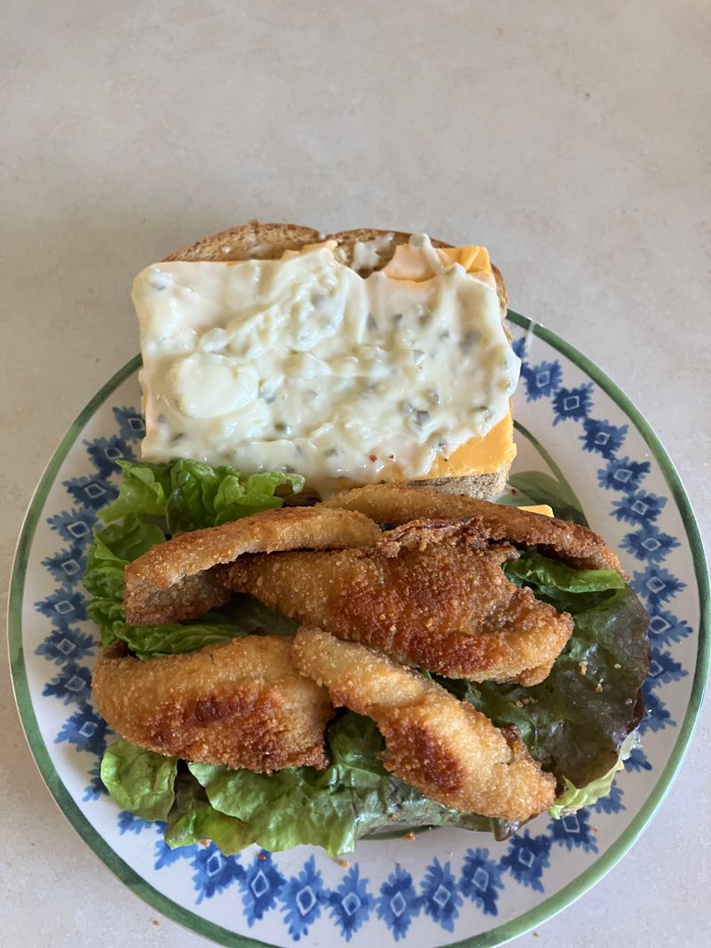 Fried Perch Friday Fish Fry Bun