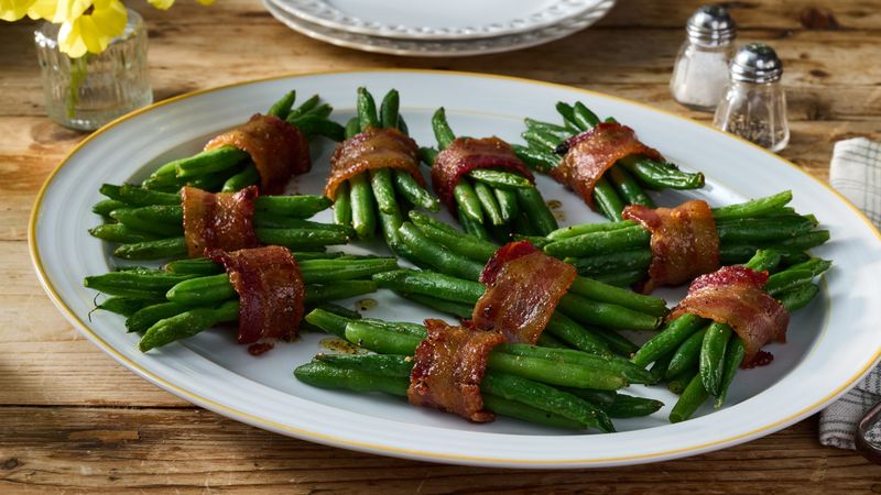 Bacon-Wrapped Green Bean Bundles