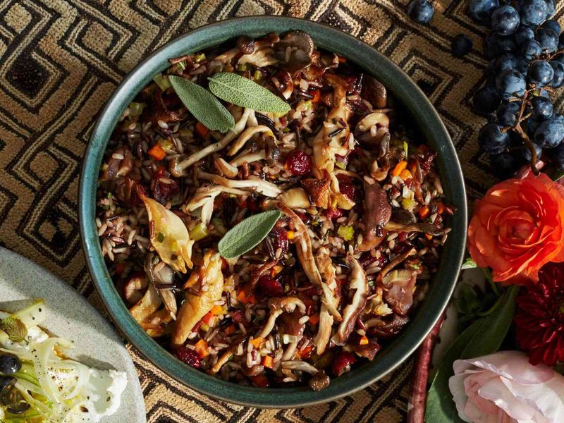 Wild Rice and Mushroom Salad