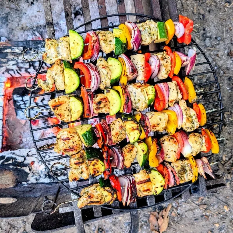 Chicken and Veggie Kebabs