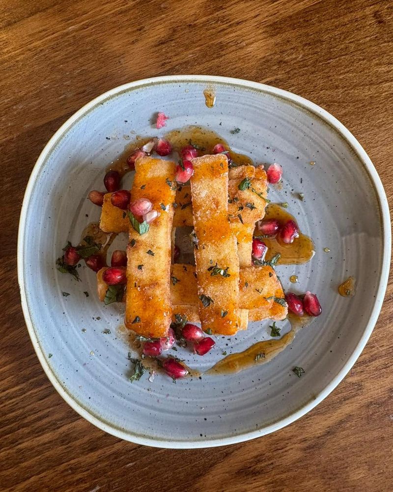 Halloumi Fries with Honey Drizzle