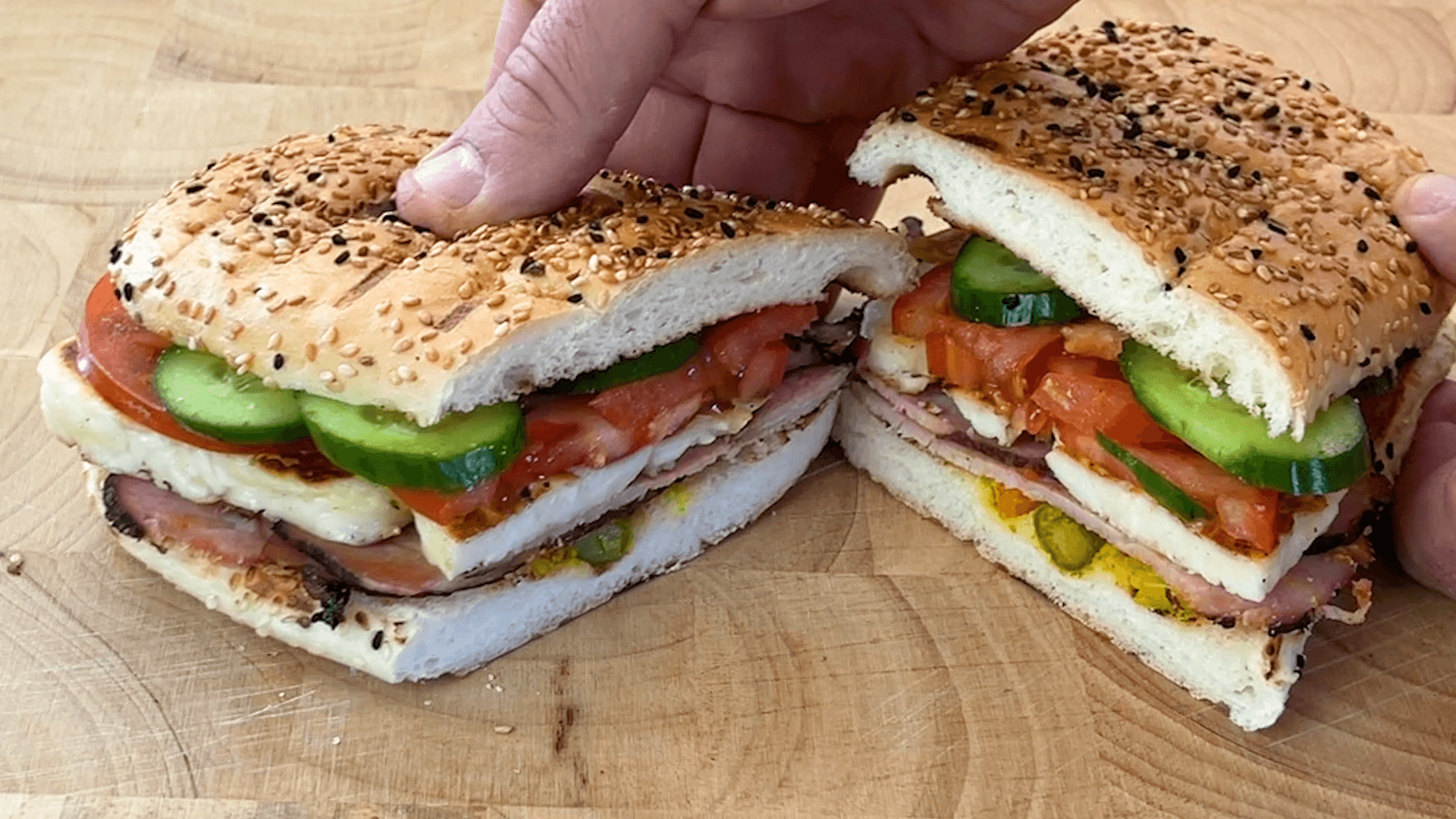 Cypriot Halloumi and Lountza Sandwich