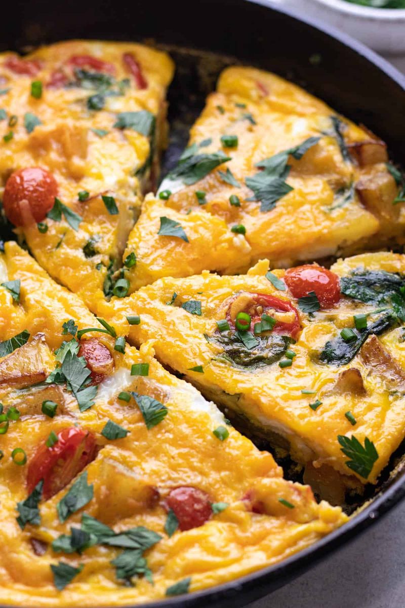 A Frittata Made from Leftovers