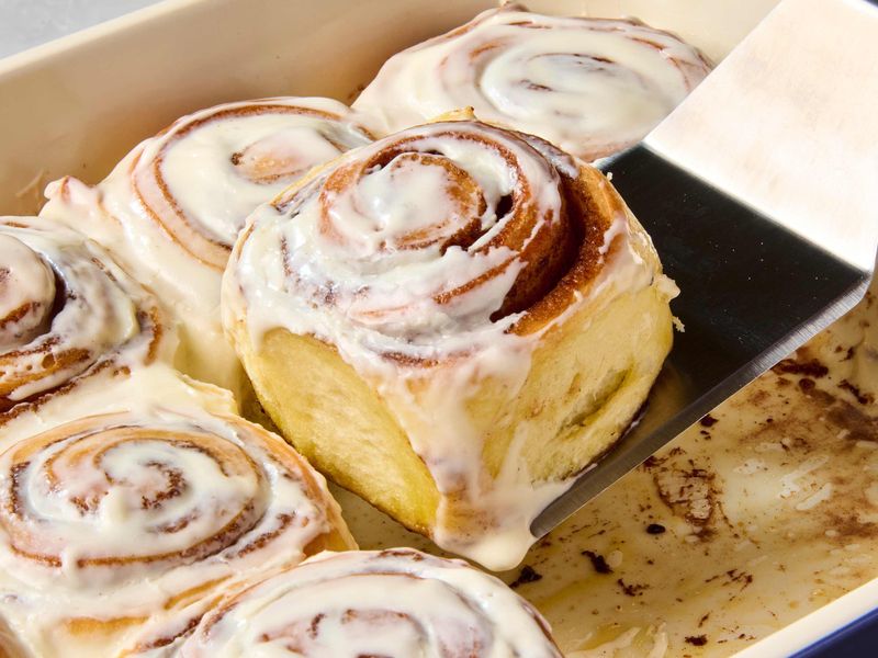 Cinnamon Rolls Baking