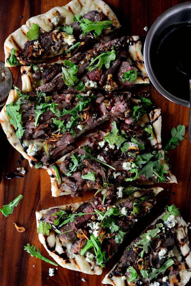 Steak and Blue Cheese Flatbread