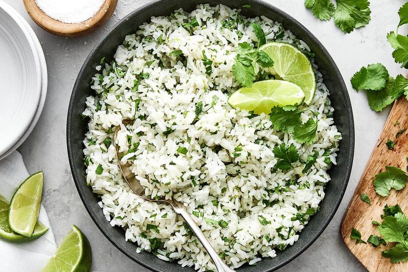 Fluffy Cilantro Lime Rice