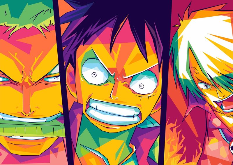 The Straw Hats' Monster Trio: Luffy, Zoro, and Sanji