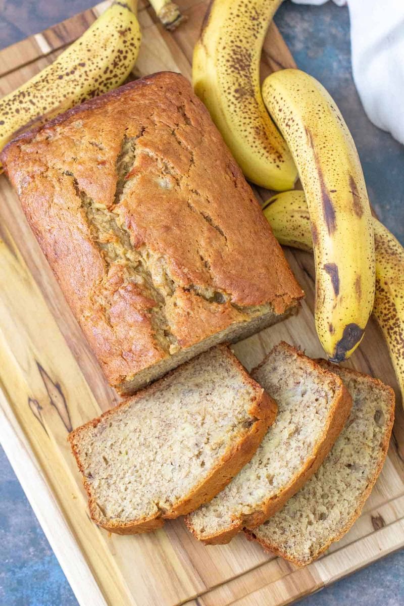 Banana Bread From Spotty Bananas