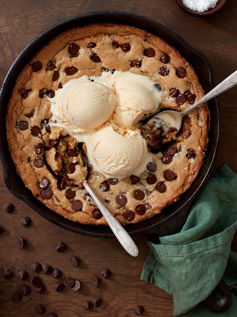 Skillet Chocolate Chip Cookie