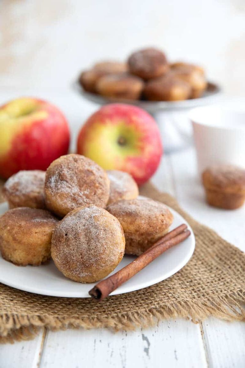 Spiced Hot Apple Cider With Donut Holes