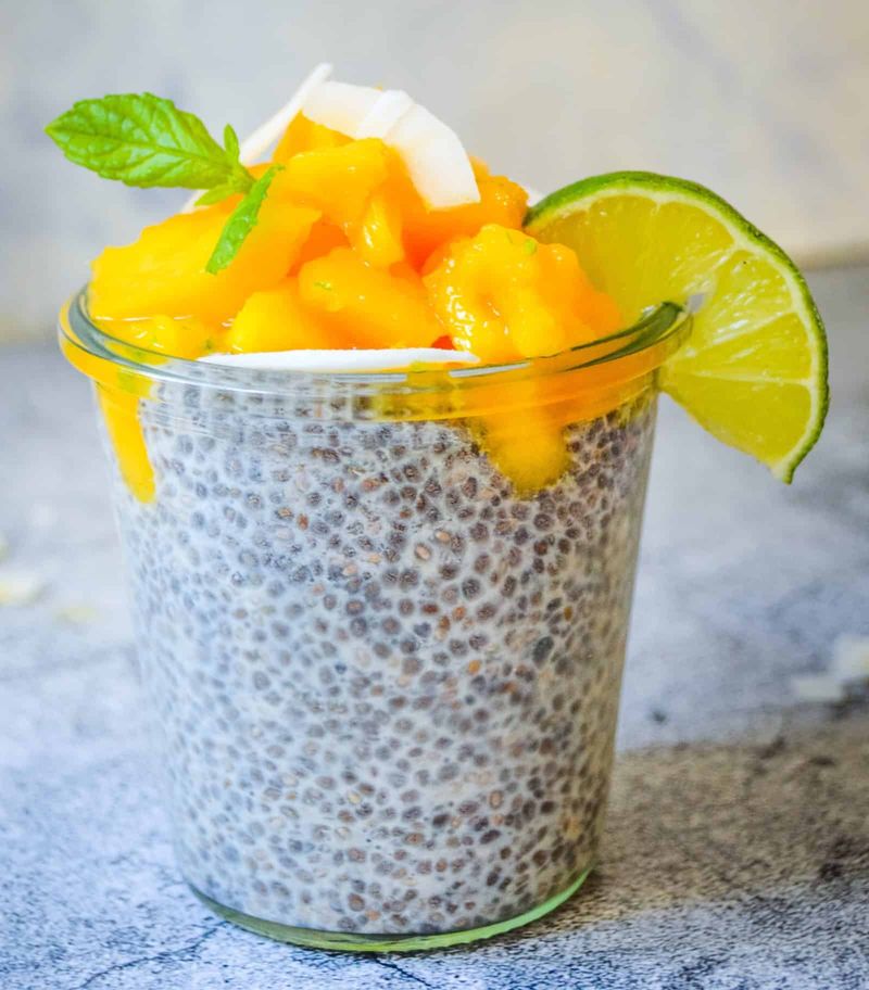 Mango Lime Chia Cups