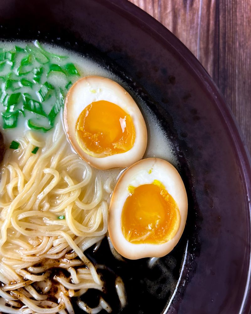 Ramen With A Cold Soft-Boiled Egg