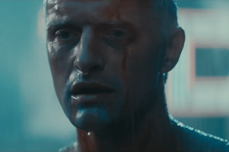 Roy Batty Faces the Rain in Blade Runner (1982)