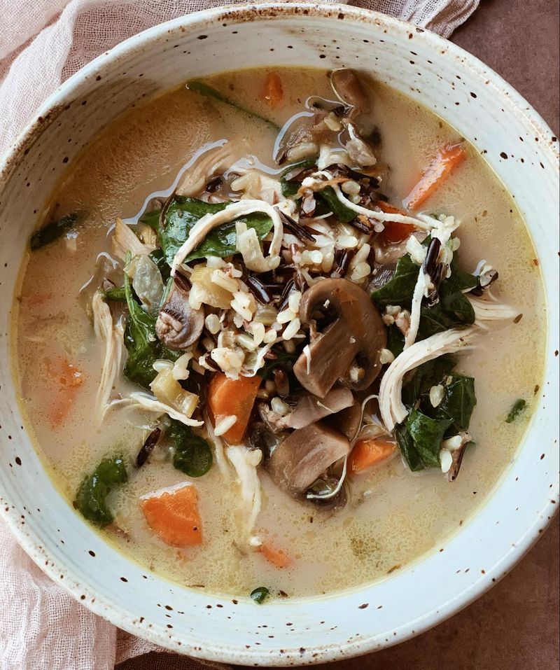 Chicken and Brown Rice Soup