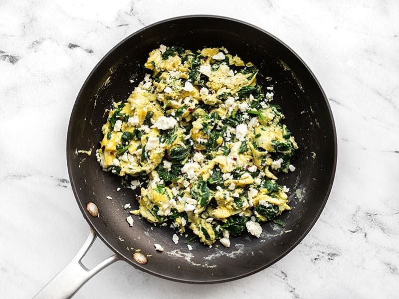 Spinach and Feta Scramble