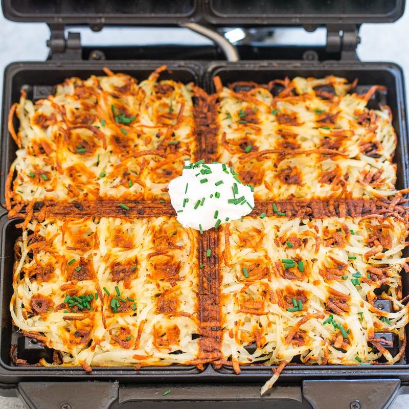 Waffle Iron Hash Browns