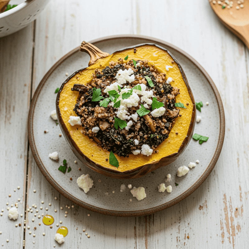 Hasselback Stuffed Squash