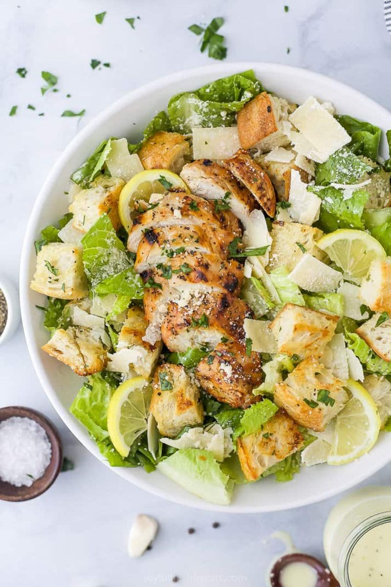 Chicken Caesar With Garlic Croutons