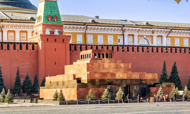 Vladimir Lenin's Red Square Mausoleum